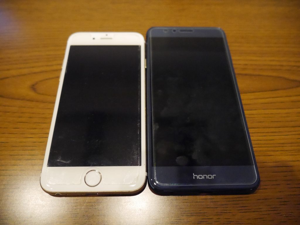 楽天モバイル　honor8 iPhone　HUAWEI　乗り換え